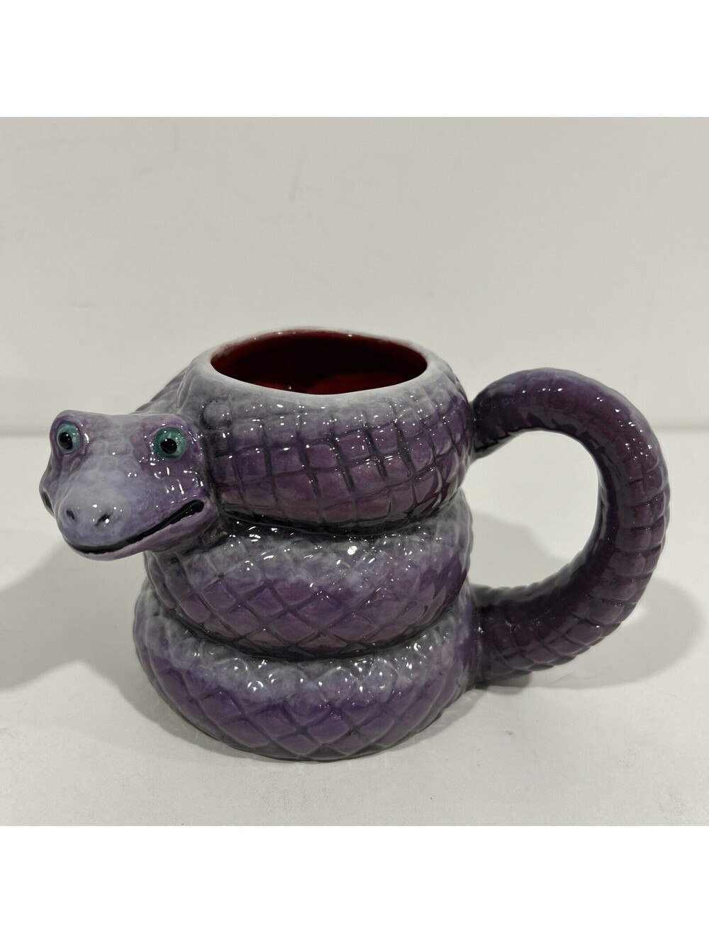 Snake Love Cup With Handle Purple Snake Charmer Mug